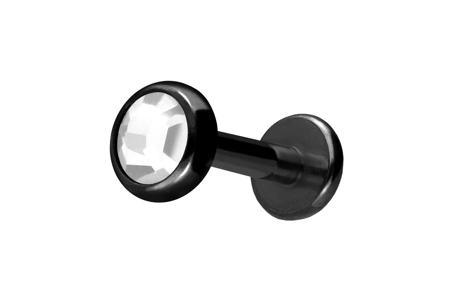 Titan Labret mit Innengewinde KRISTALLDISC